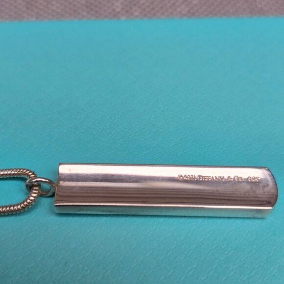 Tiffany & Co. 1837 bar Pendant on 18" Chain - Picture 5 of 6